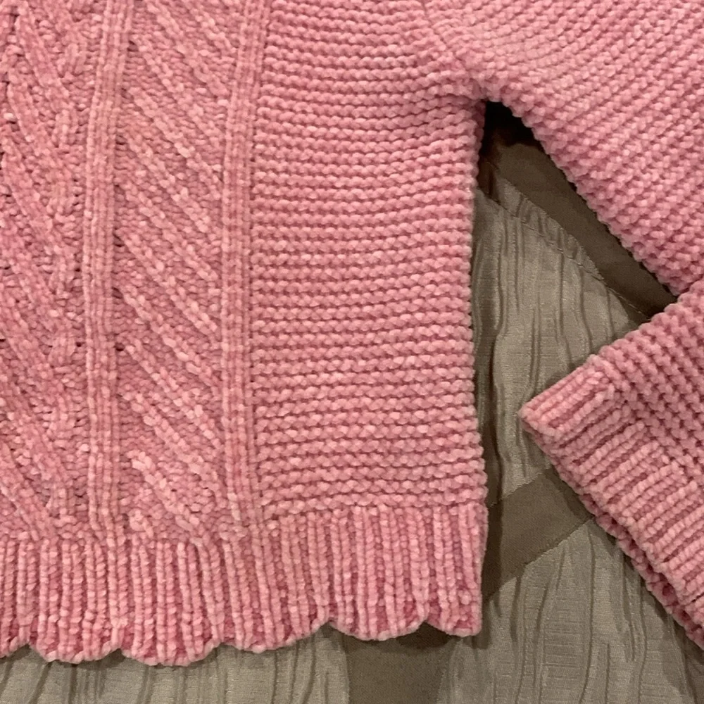 Kid’s Clothe’s Pink Sweater Girls size 7/8 Velour - Picture 1 of 10